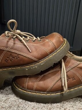 Dr. Martens Brown Leather Lace-Up Shoes